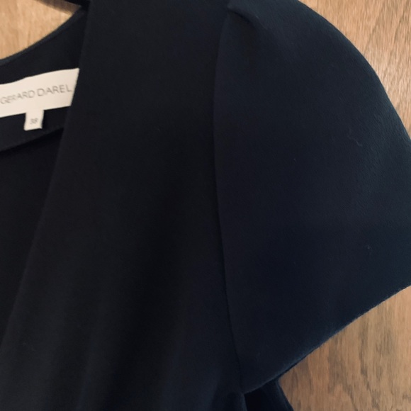 NWT Gerard Darrel Size 6 Black Cap Sleeve Dress - Picture 3 of 10